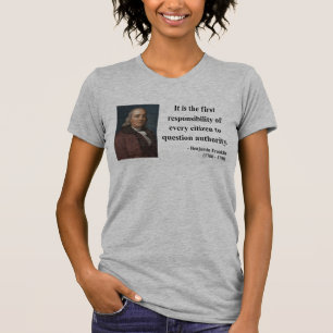 T-shirt Citation 3b de Ben Franklin