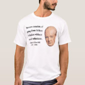 T-shirt Citation 5b de Winston Churchill (Devant)