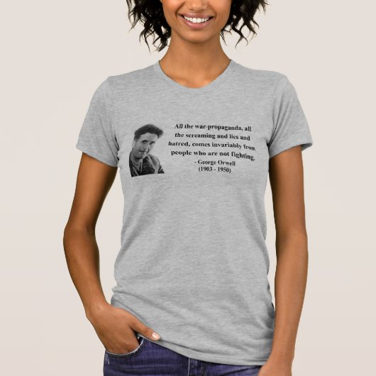 T-shirt Citation 6b de George Orwell (Devant)