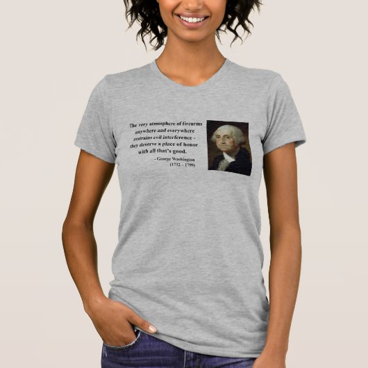 T-shirt Citation 7b de George Washington (Devant)