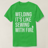 T-shirt Citation à souder Souder son semblable couture ave (Design devant)