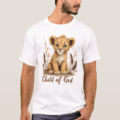 T-shirt Citation adorable Lion Cub Christian Art Faith (Devant)