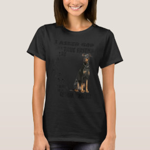 T-shirt Citation allemande Pinscher papa papa Print, Deuts