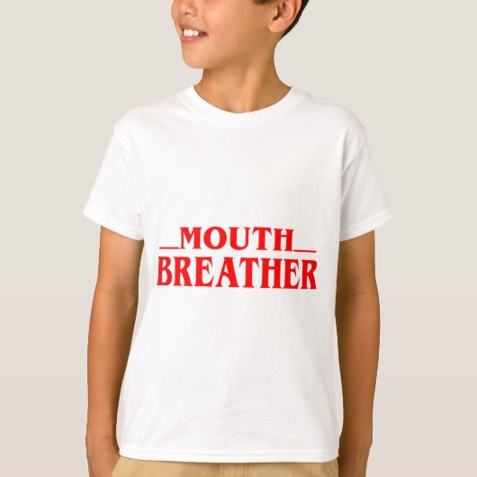 T-shirt Citation Amusant pour Respirateur Buccal (Devant)