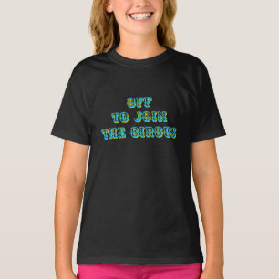 T-shirt Citation amusante d'enfants "de l'extérieur pour r