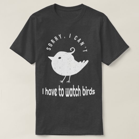 T-shirt Citation amusante d'Oiseaux (Design devant)