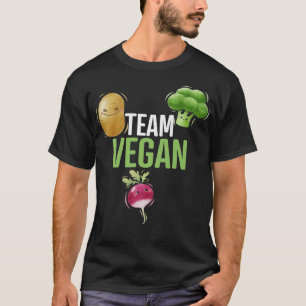 T-shirt Citation amusante Équipe végétalienne végétarienne