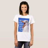 T-shirt Citation amusante Seagull Blue (Devant entier)