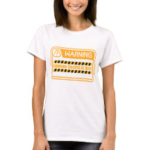 T-Shirt Citation Attention Quelqu'un d'Électrique