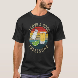 T-shirt Citation Bartender I Love A Good Triesome Barman D