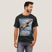 T-shirt Citation Bible Motivation De L'Aigle En Plein Esso (Devant entier)