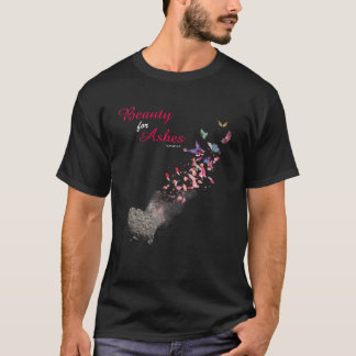 T-shirt Citation biblique Ésaïe 613 Beauté pour cendres Ch