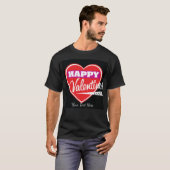 T-shirt Citation Bonne Saint-Valentin – Conception Amour & (Devant entier)