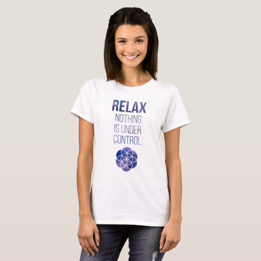 T-shirt Citation Bouddha Relax Mindfult (Devant entier)