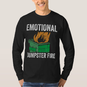 T-shirt Citation brisée Coffre émotif Dumpster Inquiétude