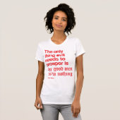 T-shirt Citation célèbre de Sam Adam (Devant entier)
