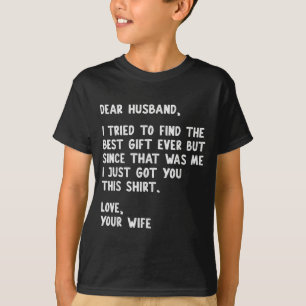 T-shirt Citation Cher Mari Drôle Sarcasme Humour Blague De