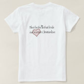 T-shirt Citation chrétienne "Blest Be the Cravate that Bin (Design dos)