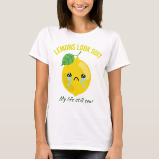 T-shirt Citation citron encore aigre Chemise citron design