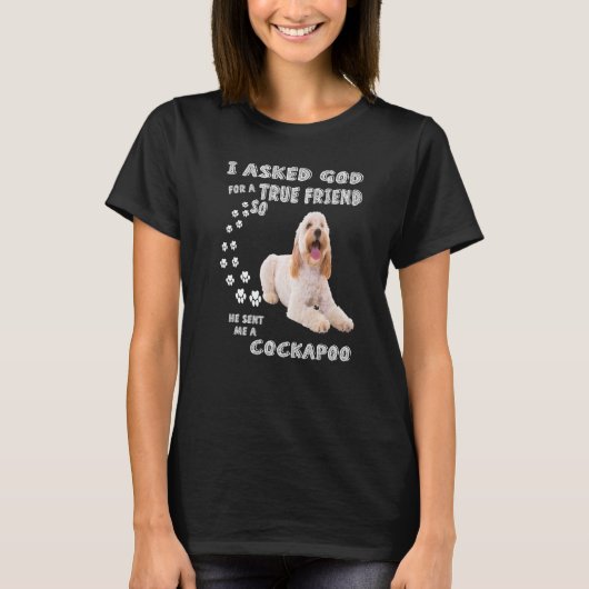 T-shirt Citation Cockapoo Maman, Impression Papa Cockerdoo (Devant)