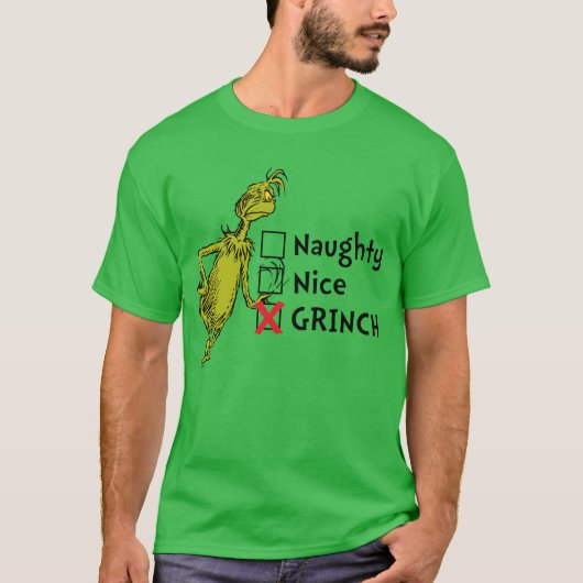T-shirt Citation coquine, Nice ou Grinch (Devant)