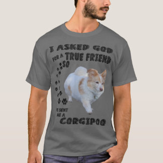 T-shirt Citation Corgipoo Maman, Amoureux du père Cockerpo