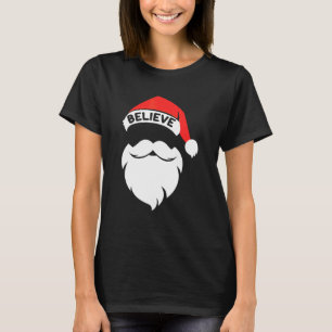 T-shirt Citation Croire Sur La Moustache Chapeau De Père N