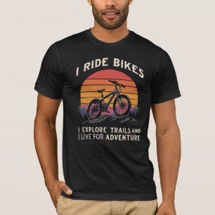 T-shirt Citation cycliste motivationnelle pour les amateur
