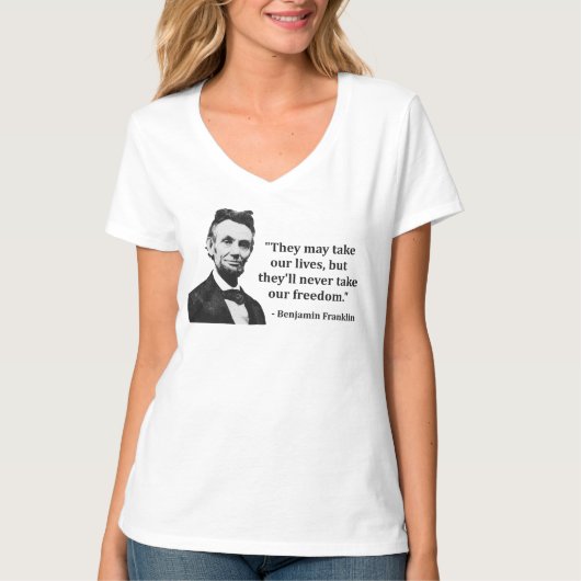 T-shirt Citation d'Abraham Lincoln Troll (Devant)
