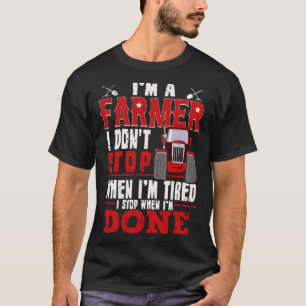 T-shirt Citation d'agriculture amusante pour un fermier qu