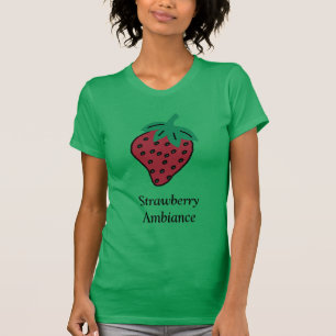 T-shirt Citation d'ambiance fraise avec texte de fraise ro
