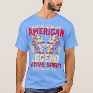 T-shirt Citation d'Amérindien Guerrier Américain