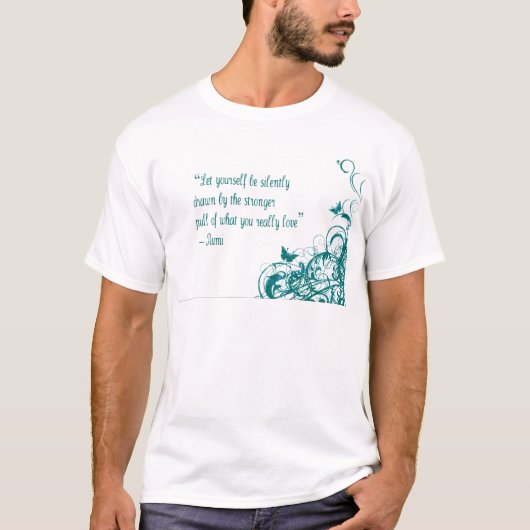 T-shirt Citation d'amour de Rumi (Devant)