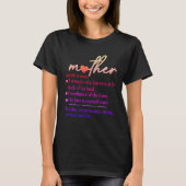 T-shirt Citation d'amour Définition de Mère (Devant)