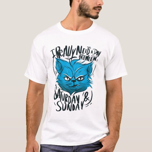 T-shirt Citation d'animal de chat grumpy (Devant)