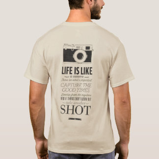 T-shirt Citation d'appareil photo vintage