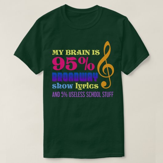 T-shirt Citation d'artiste amusant Théâtre Broadway (Design devant)