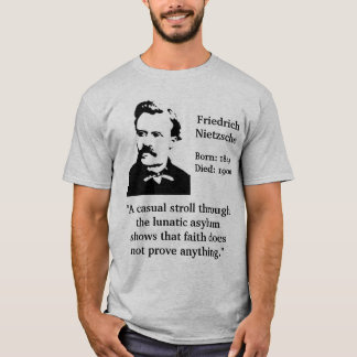 T-shirt Citation d'asile fol de Nietzsche