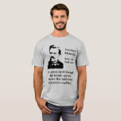 T-shirt Citation d'asile fol de Nietzsche (Devant entier)