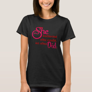 T-shirt Citation d'autonomisation de la femme