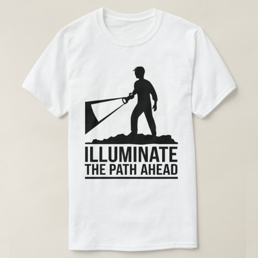 T-shirt Citation d'aventure motivationnelle Illuminer la v (Design devant)