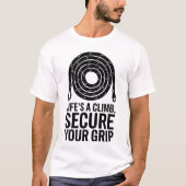 T-shirt Citation d'aventure pour Escalade rock motivationn (Devant)