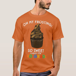 T-shirt Citation de 3e année de retour à l'école Cupcake F