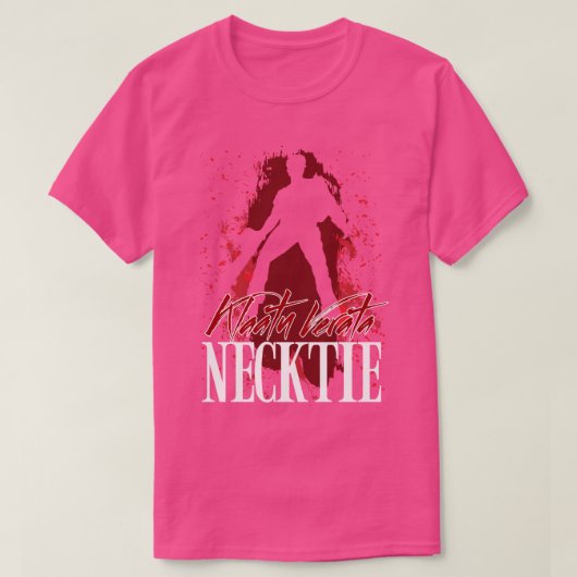 T-shirt Citation de Ash Williams Klaatu Verata Necktie (Design devant)