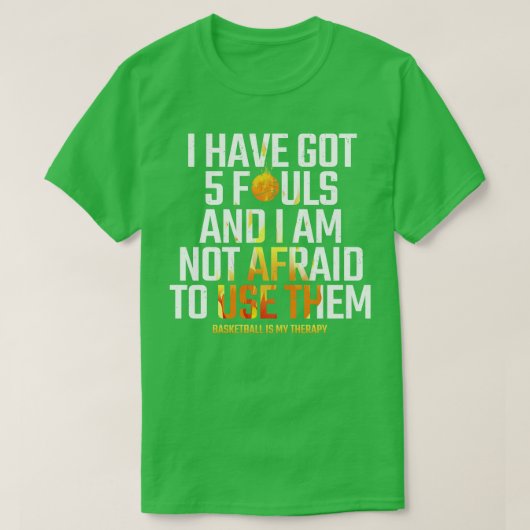 T-shirt citation de basket-ball drôle (Design devant)