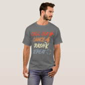 T-shirt Citation de breakdancing vintage (Devant entier)