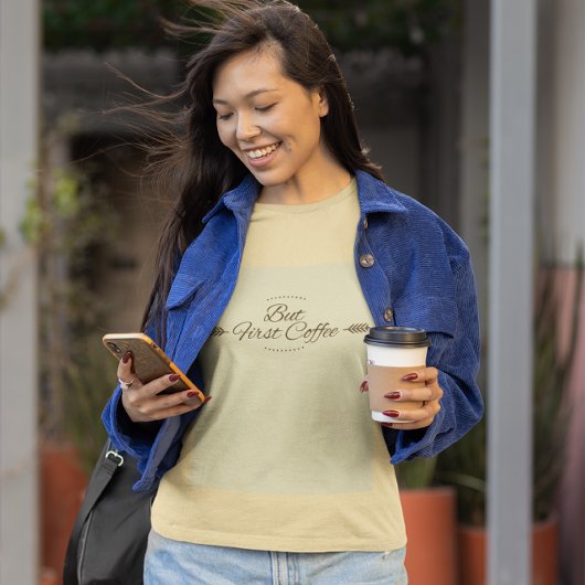 T-shirt Citation de café amusante