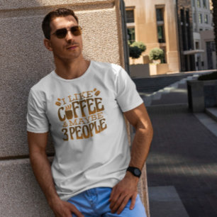 T-shirt Citation de café amusante