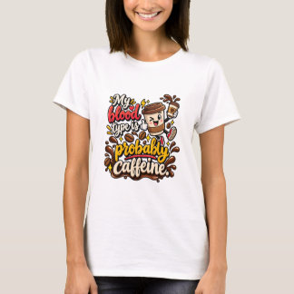 T-shirt Citation de café drôle me comprend