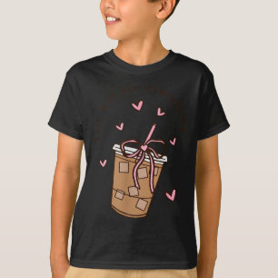 T-shirt Citation de café glacé disant sarcasme Nk fille nœ